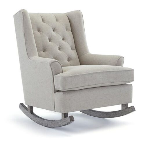 Paisley Wingback Rocking Chair