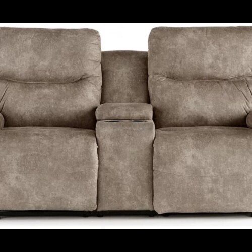 Leya Manual Space Saver Loveseat with Console