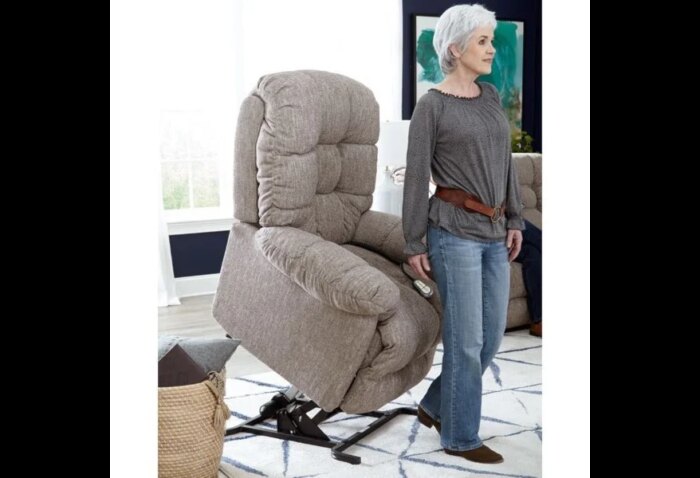 Brosmer Power Swivel Glider Recliner with Power Headrest - Image 3
