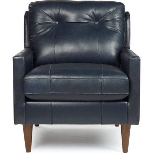 Trevin Black Leather Chair