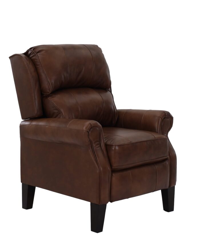 Joanna Nutmeg Leather High Leg Recliner - Image 3