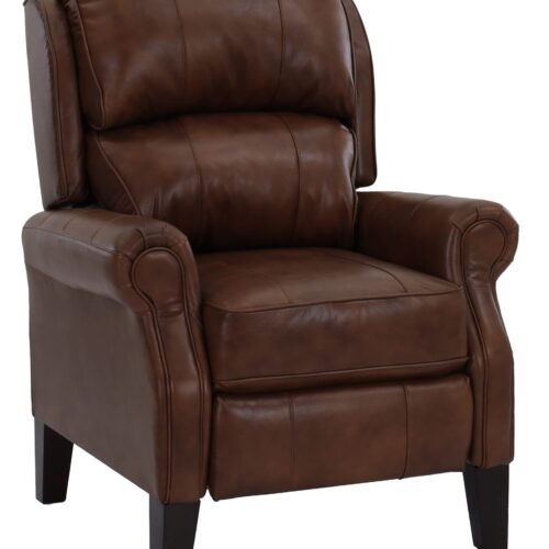 Joanna Nutmeg Leather High Leg Recliner