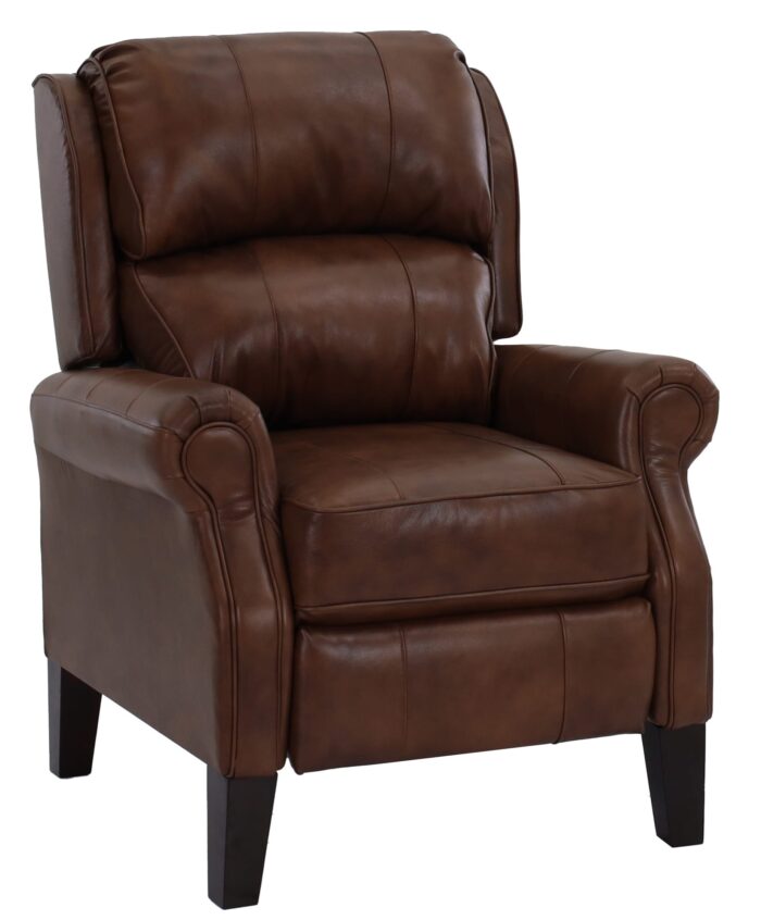 Joanna Nutmeg Leather High Leg Recliner
